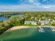 Beautiful lakefront community featuring private beach, docks, and well-maintained landscaping at 7849 Clearwater Cove Dr, Indianapolis, IN 46240