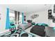 Comfortable bedroom with natural light, stylish decor and modern color scheme at 8811 Dorill Creek Ln, Indianapolis, IN 46259