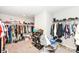 Large walk-in closet offers ample space for storage and organization at 8811 Dorill Creek Ln, Indianapolis, IN 46259