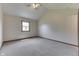 Spacious bedroom with vaulted ceilings and a ceiling fan at 948 Peppermill Run, Greenwood, IN 46143