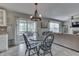 Cozy breakfast nook with easy access to the patio and an inviting view into the living room at 1015 Supernova Dr, Franklin, IN 46131