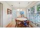 Cozy breakfast nook with hardwood floors and natural light at 1030 Stratford Hall # 17-3, Indianapolis, IN 46260