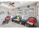 Sunroom featuring skylights, lots of windows, and wicker furniture at 1030 Stratford Hall # 17-3, Indianapolis, IN 46260