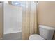 Clean bathroom featuring shower and toilet at 10473 Ranford Blvd, Fishers, IN 46040