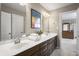 Spacious bathroom with double sink vanity and bright lighting at 10473 Ranford Blvd, Fishers, IN 46040