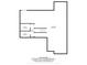 Blueprint drawing of a basement layout including utility room, hall, room and unfinished basement area at 10531 Cleary Trce, Fishers, IN 46040