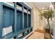 Organized mudroom with custom built-in storage and seating at 10531 Cleary Trce, Fishers, IN 46040