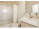 Well-appointed bathroom with tub, shower, and stylish vanity with modern fixtures at 1226 Cottage Ave, Indianapolis, IN 46203