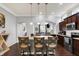 Beautiful kitchen with granite counters, large island, and stainless steel appliances at 1404 Rosebank Dr, Westfield, IN 46074