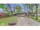 View of the backyard and detached one car garage at 1529 E Gimber St, Indianapolis, IN 46203
