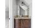 Bathroom with a vanity, granite countertops, ample storage, and good lighting at 15617 Westfield Blvd, Carmel, IN 46033