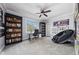 Versatile bonus room with carpet flooring, natural light, and room for a massage chair at 15617 Westfield Blvd, Carmel, IN 46033