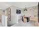 Cozy loft with a large world map mural, tv and unique wooden furniture at 1713 Hemlock Cir, Greenfield, IN 46140