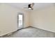 Bedroom with access to deck and ceiling fan at 181 Tracy Ridge Blvd, Whiteland, IN 46184