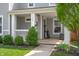 Inviting covered front porch with decorative shrubs and welcoming decor at 1909 Orange St, Indianapolis, IN 46203