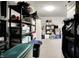 Unfinished basement area offering ample storage space with shelving and room for organizing belongings at 3154 E German E Rd, Shelbyville, IN 46176