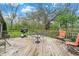 Outdoor deck area with patio furniture and a grill, ideal for entertaining and enjoying outdoor dining at 3154 E German E Rd, Shelbyville, IN 46176