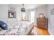 Inviting bedroom with built-in cabinets and natural light, creating a cozy retreat at 3405 W 8Th Street Rd, Anderson, IN 46011