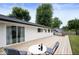 Enjoy outdoor living on this back deck with seating and space for entertaining at 3864 Esquire Ct, Indianapolis, IN 46226