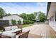 Enjoy outdoor living on this back deck with ample seating and plenty of space at 3864 Esquire Ct, Indianapolis, IN 46226