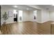 Finished basement area with access to the bathroom and laundry area at 3965 Andretti Dr, Zionsville, IN 46077