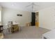 The bonus room features carpeted floors, a ceiling fan, and an open doorway at 3965 Andretti Dr, Zionsville, IN 46077