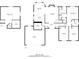 Layout of home displaying kitchen, bedrooms, and recreation room dimensions with total square footage at 4316 Moss Ridge Cir, Indianapolis, IN 46237