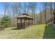 Outdoor gazebo set on a lush green lawn, surrounded by mature trees and landscaping at 4840 N Templin Rd, Martinsville, IN 46151