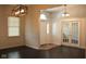 Foyer view showcasing the front door, flooring, and natural light that floods the space at 5607 E 500 N, Greenfield, IN 46140