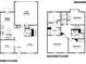 Detailed two-story floor plan depicting living spaces, bedrooms and baths at 6216 Cascades Dr, Whitestown, IN 46075