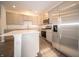 Modern kitchen featuring stainless steel appliances and lots of cabinet space at 6216 Cascades Dr, Whitestown, IN 46075