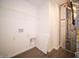 Functional laundry room featuring connections for a washer and dryer at 6216 Cascades Dr, Whitestown, IN 46075