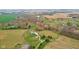 Aerial shot featuring the property's open space and swimming pool at 647 N 100 W, Franklin, IN 46131