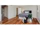 Bedroom features hardwood floors and ample closet space at 7404 Countrybrook Dr, Indianapolis, IN 46260