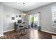 Bright office space with modern decor, a desk setup, and a sliding glass door for natural light and air at 9422 Oakley Dr, Indianapolis, IN 46260