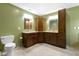Bathroom with and sinks and granite countertops at 960 Arrowwood Dr, Carmel, IN 46033