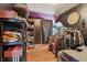 Walk-in closet with shelving units and clothing racks, providing ample storage space at 1121 Eugene St, Indianapolis, IN 46208