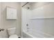 Bathroom with a shower and tub at 113 Hunter'S Rdg Dr, Danville, IN 46122