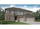 A charming, two-story home with a landscaped yard, neutral siding, and a three car garage at 11641 Aubrey Ln, Fishers, IN 46040