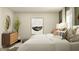 This ' bedroom features two twin beds and a dresser at 11682 Aubrey Ln, Fishers, IN 46040