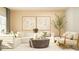 Comfortable living room featuring a large sectional sofa, stylish decor, and an abundance of natural light at 11682 Aubrey Ln, Fishers, IN 46040