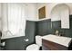 Charming powder room with modern fixtures and stylish decor at 12605 Branford St, Carmel, IN 46032