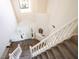 Bright entryway featuring a staircase with white railing and a white front door with sidelights at 14153 Jasmine Ct, Fishers, IN 46038