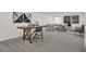 Finished basement featuring a recreational area with modern decor and neutral carpet at 15400 Manderley St, Fishers, IN 46040