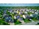 Spacious residential neighborhood featuring manicured lawns, mature trees, and diverse home styles creating a serene community at 1662 Cascade Dr, Greenwood, IN 46143