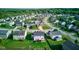 Lovely aerial perspective of a residential area, showcasing tidy lawns and a variety of charming home exteriors at 1662 Cascade Dr, Greenwood, IN 46143