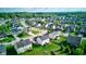 Overhead view capturing the layout of a suburban neighborhood, complete with manicured lawns and cozy homes at 1662 Cascade Dr, Greenwood, IN 46143