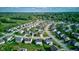 Beautiful aerial view of a suburban neighborhood with mature trees and well-maintained homes at 1662 Cascade Dr, Greenwood, IN 46143