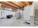 This unfinished basement provides endless opportunities for customization and expansion at 1662 Cascade Dr, Greenwood, IN 46143