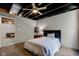 Nicely finished basement bedroom featuring a ceiling fan, lighting, and closet at 1662 Cascade Dr, Greenwood, IN 46143